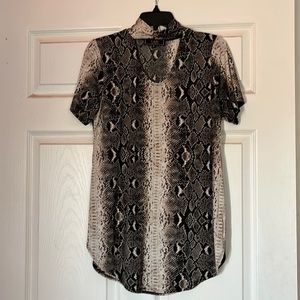 Snake print shirt